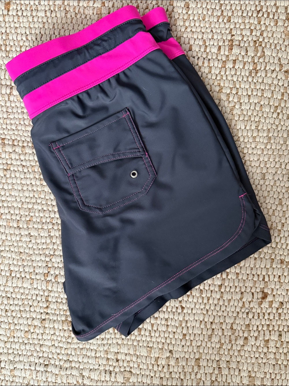 Free Country Hot Pink & Black Swim Tankini with Shorts - Picture 2 of 5